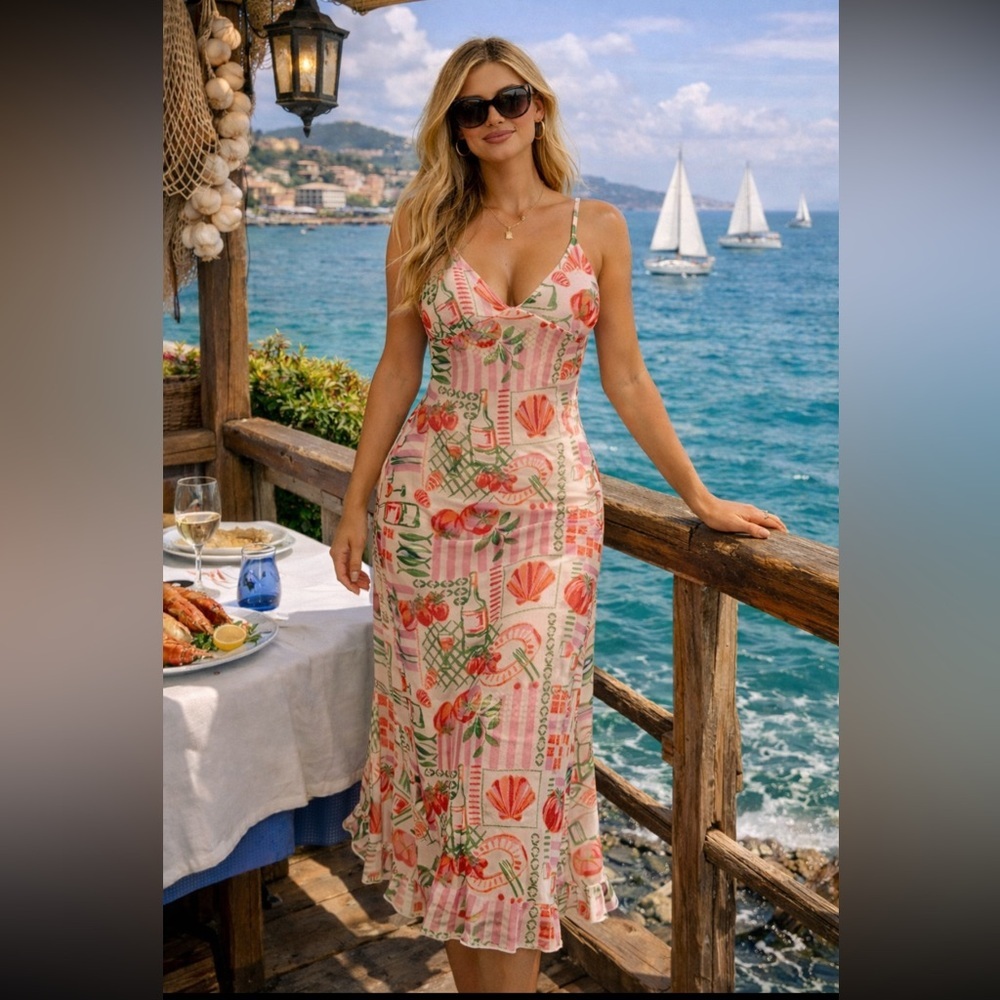 See You Monday NWT Mesh Fabric Lined Dress Size S. - Picture 1 of 6